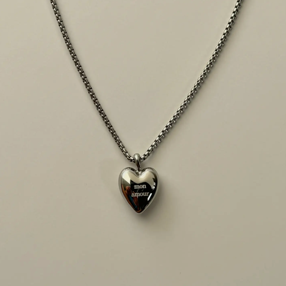 Mon Amour Necklace- Silver|2167
