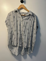 Jane And Delancey Zebra Top- L|4415