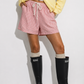 Buttermelon - Casual Striped Drawstring Shorts