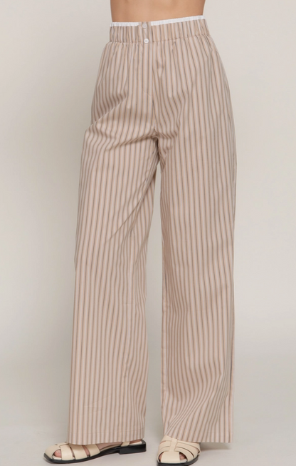 Active Basic - Contrast Waist Band Boxer Pants|318