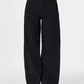 Pieces - Black Wash Wide Leg Jeans|2989