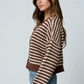 Blu Pepper -  Textured Button Up Sweater|581