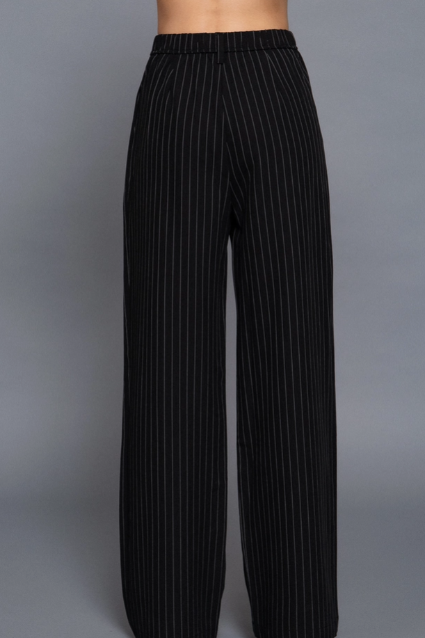 Active Basic - Pinstripe Woven Straight Pants|376