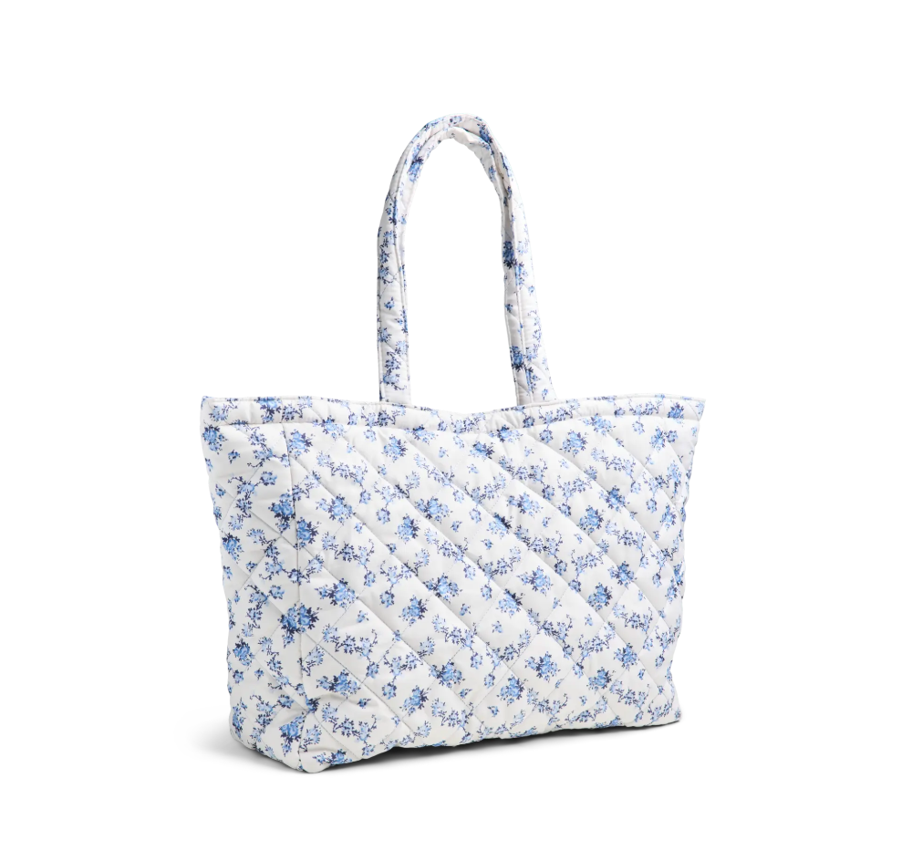 Pieces - Sunday Bloom Quilted Tote Bag|2546