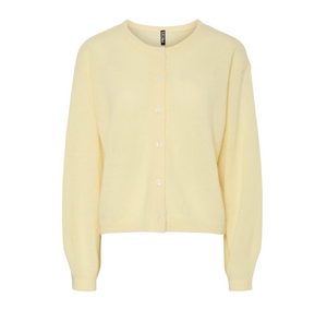 Pieces - Butter Yellow Knit Cardigan|2945