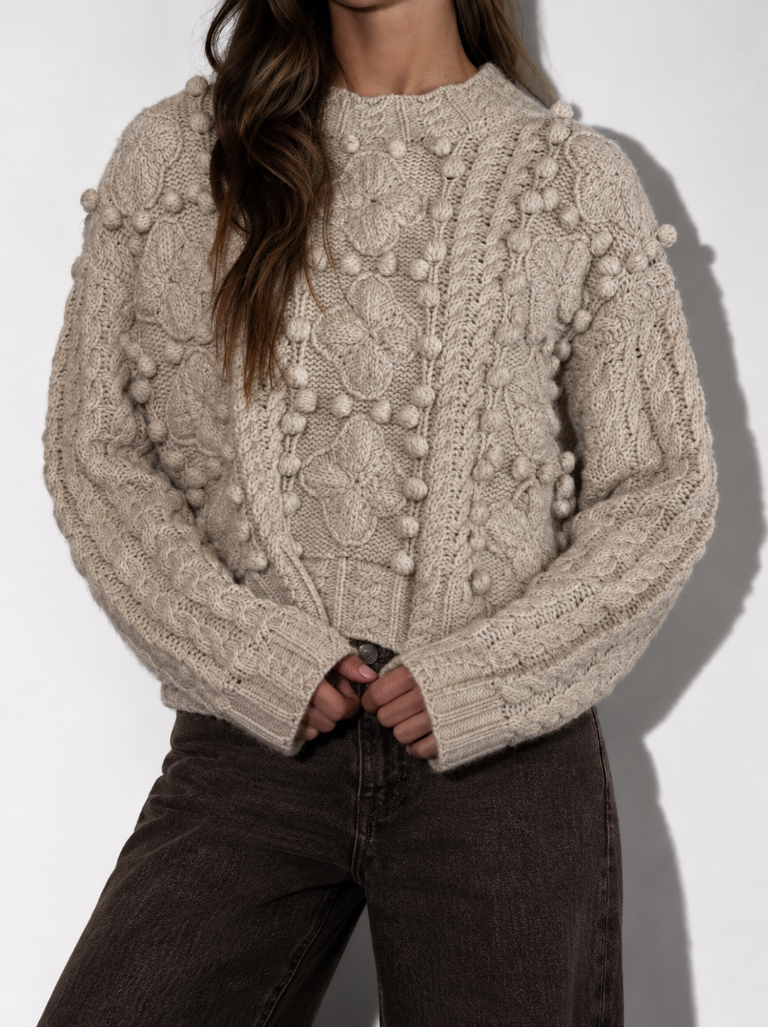 By Together - Knit Sweater Cable Knit Pullover