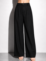 Active Basic - Pinstripe Woven Straight Pants|1509
