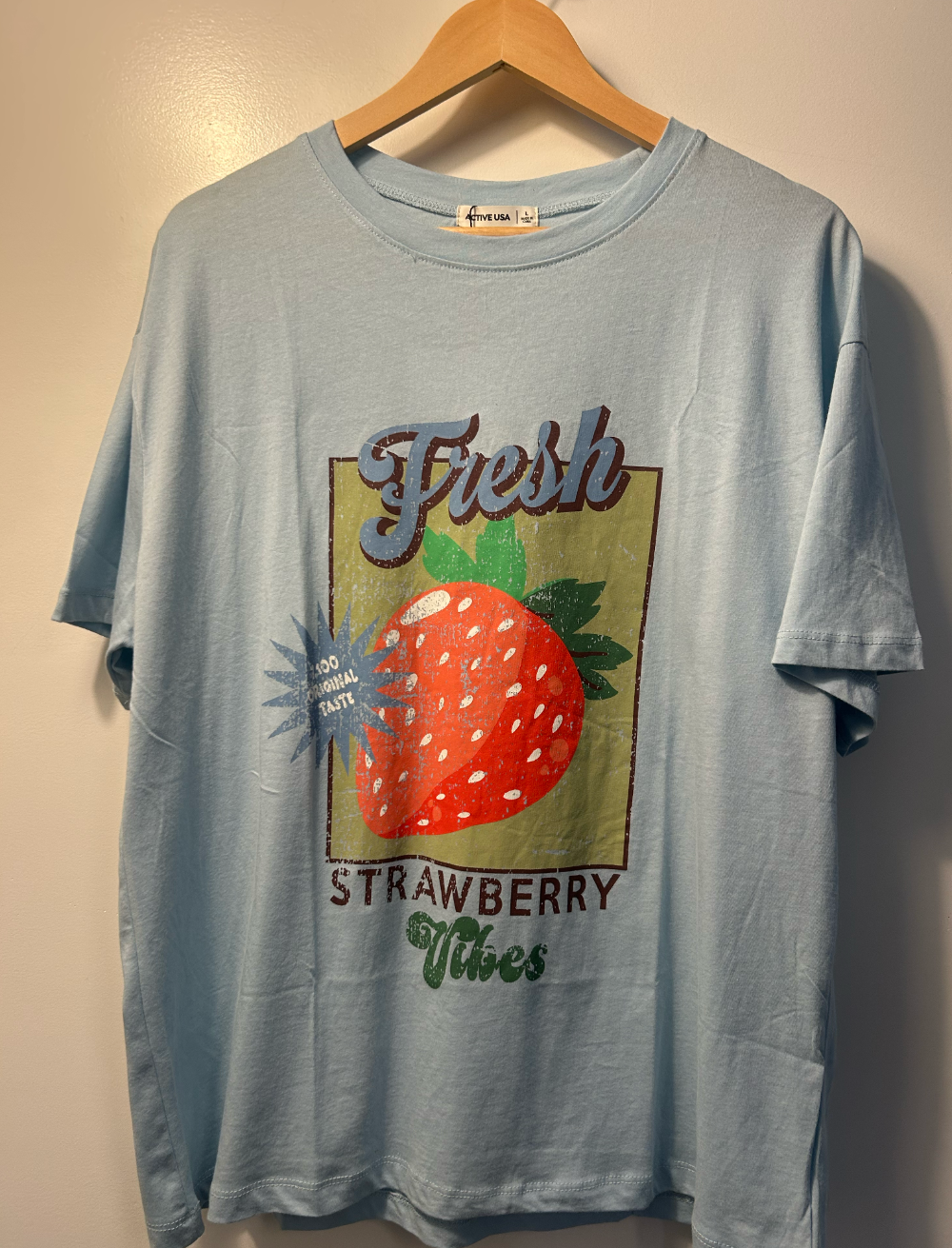 Active Basic Strawberry Tee L *Imperfection|3241