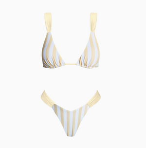 Sundaze Brunch - Summer Romance Bikini Set Yellow Stripe|113