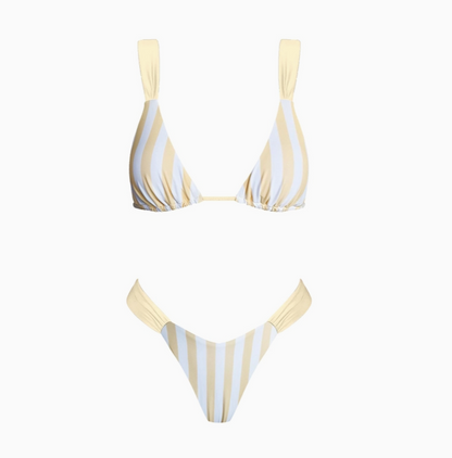 Sundaze Brunch - Summer Romance Bikini Set Yellow Stripe|113