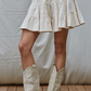 By Together - Corduroy Tiered Flare Mini Skirt|519