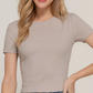 Active Basic - Short Sleeve Rib Top|384