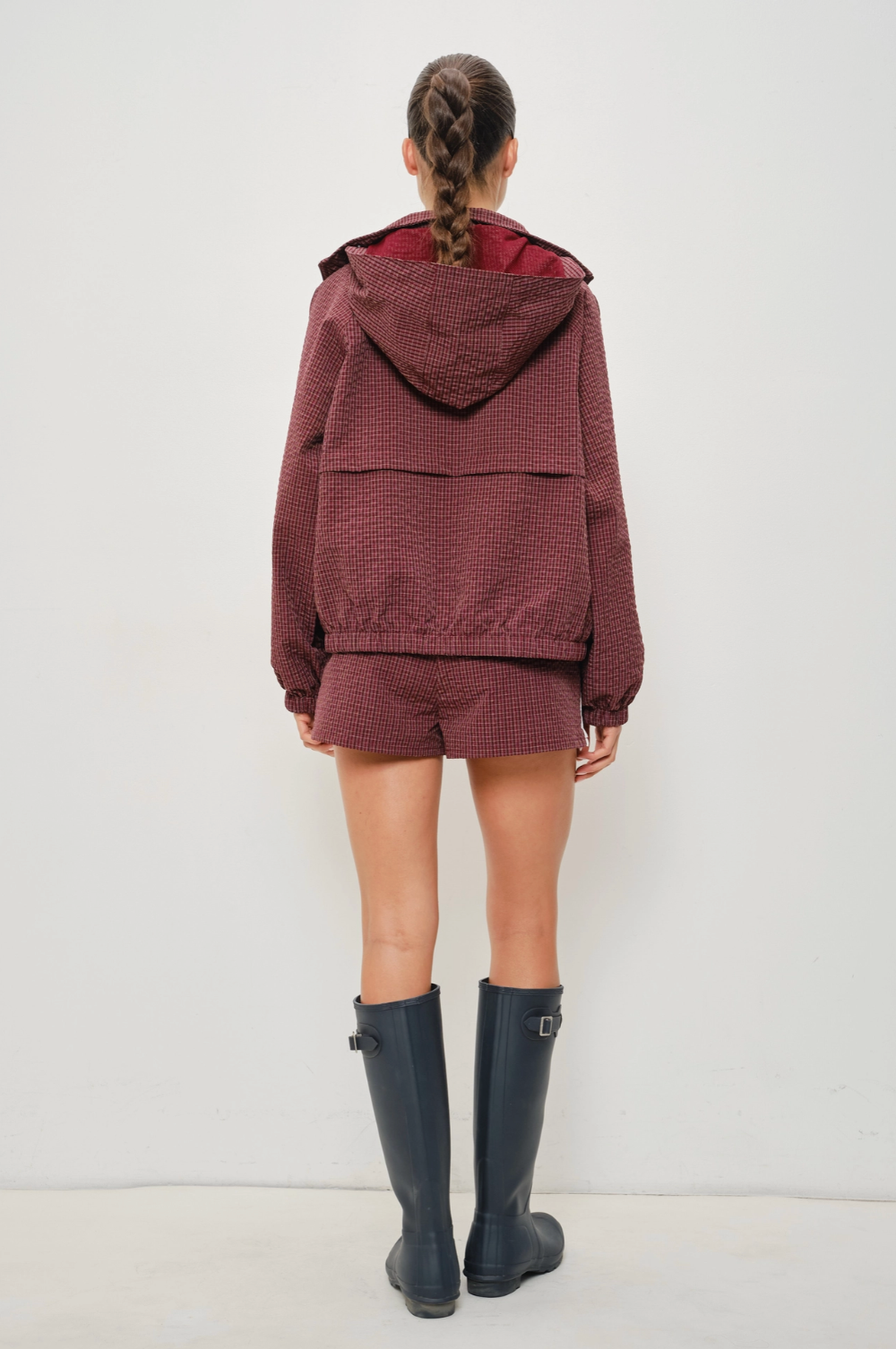 Pretty Garbage - Roxy Micro Grid Nylon Track Jacket|3621