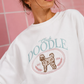 Club Doodle Embroidered White Sweatshirt|1678