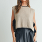 Buttermelon - Mock Neck Sleeveless Sweater|222