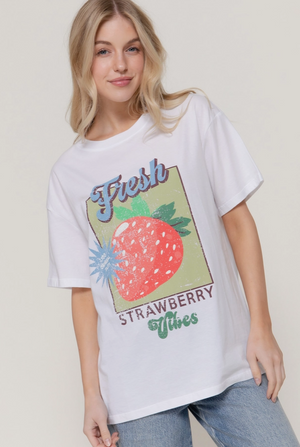 Active Basic - Short Sleeve Strawberry Tee|394