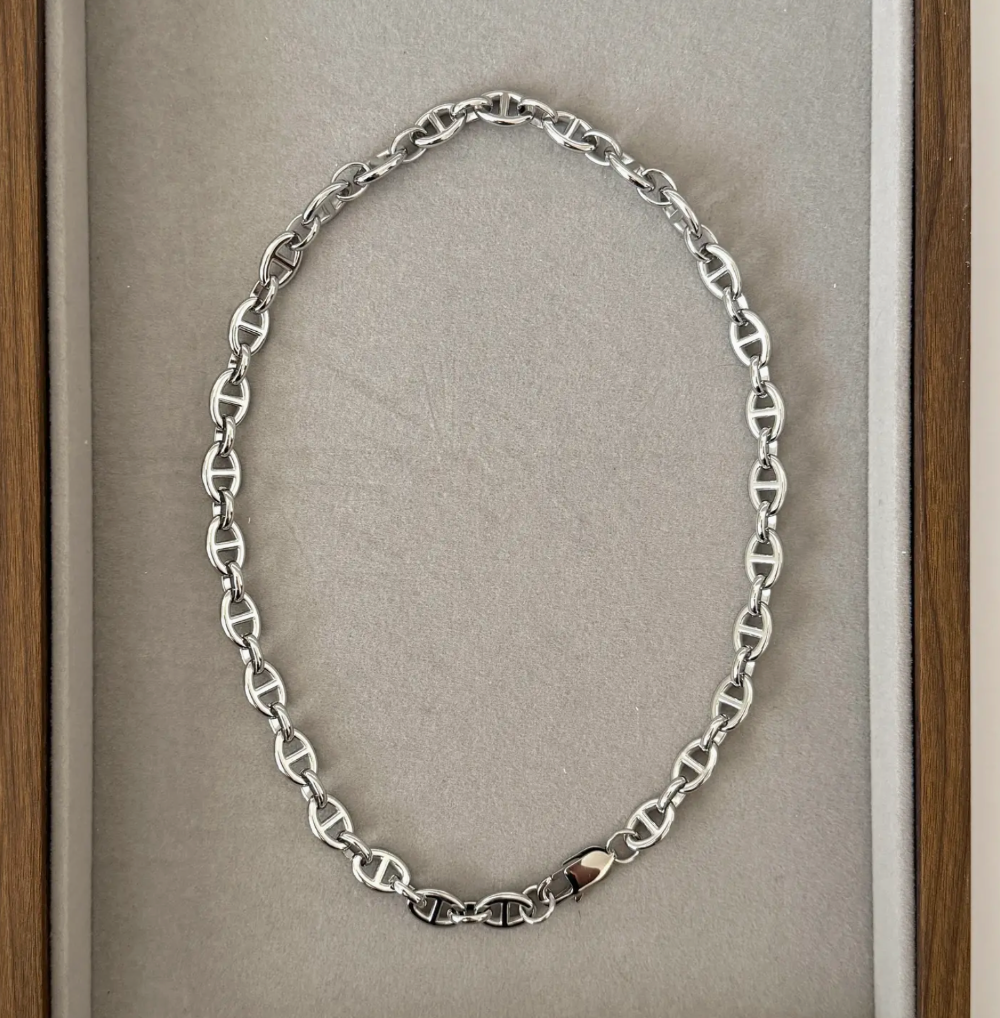 Selena Chain Necklace -Silver|2191