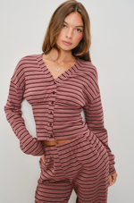 Pretty Garbage - Francis Striped Button Up Cardigan|5395