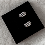Bushra Huggies- Silver 18k rhodium plated|1853