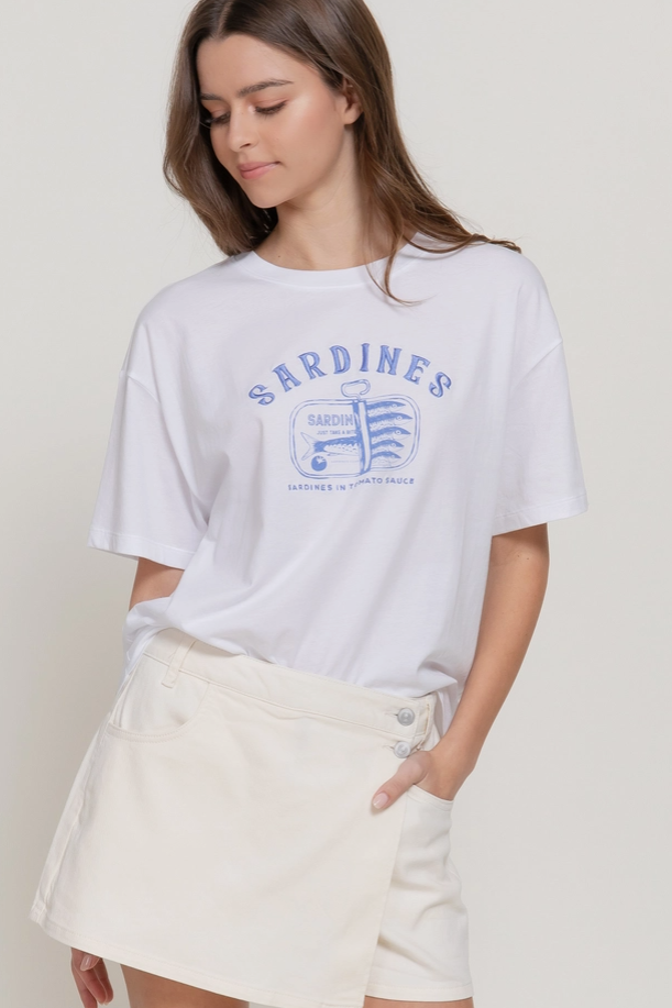 Active Basic - Embroidered Sardines Top|388