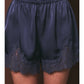 Le Lis - Lace Trim Satin Shorts