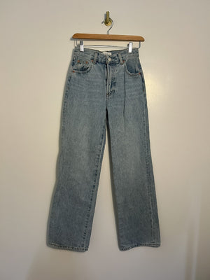 Denim Forum Farrah Hi-Rise Wide Jeans Size 23|640