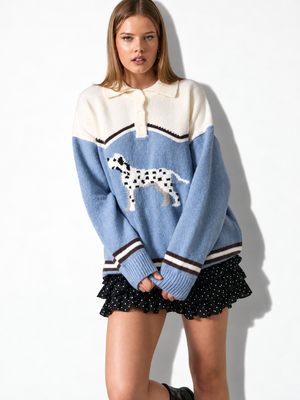 Le Lis - Collared Dog Sweater