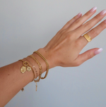 Namaste Jewelry - Bow and Flower Bracelet-  18K PVD gold plating|1847