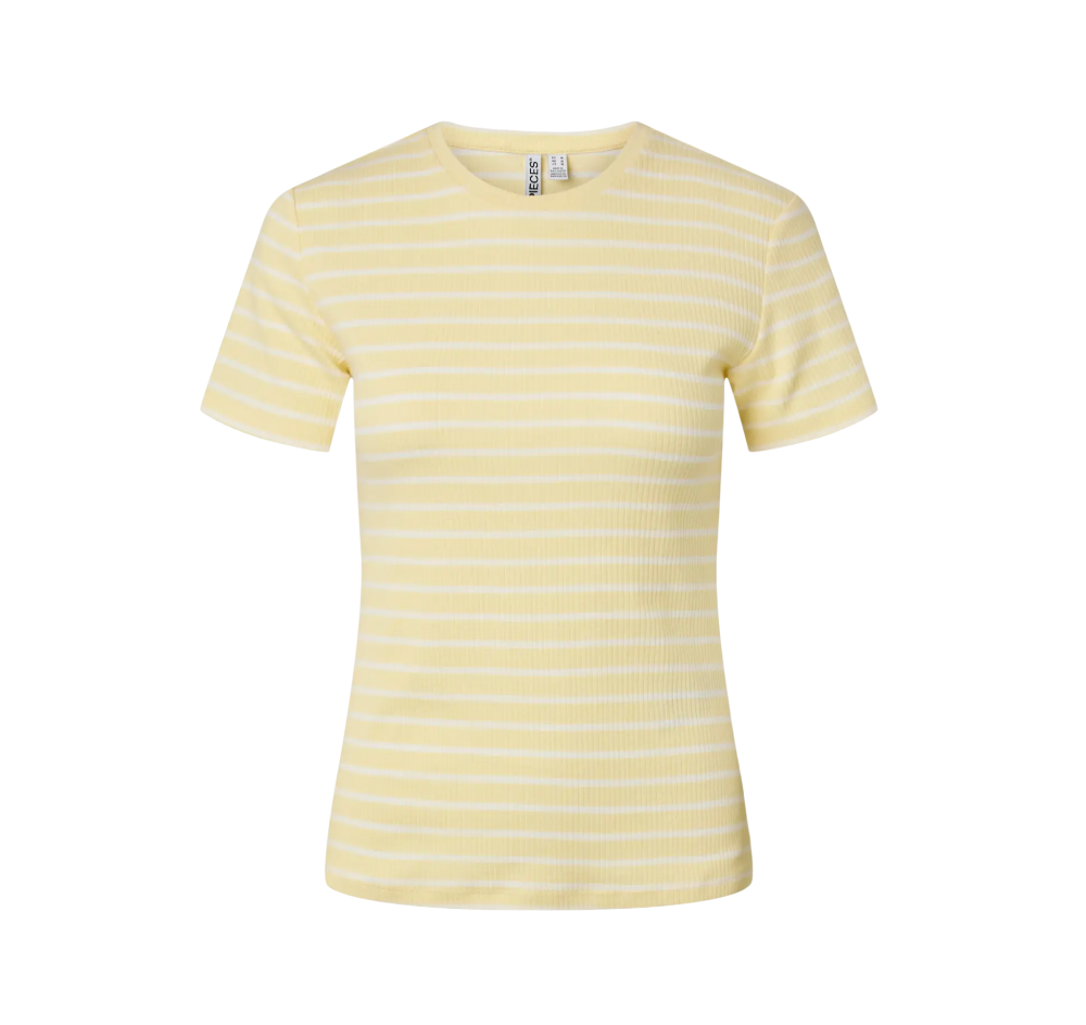 Pieces - Ribbed Tee|3025