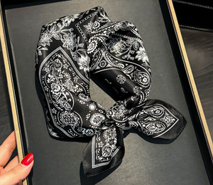 Lady June - Paisley Silk Scarf | 100% Mulberry Silk|1823