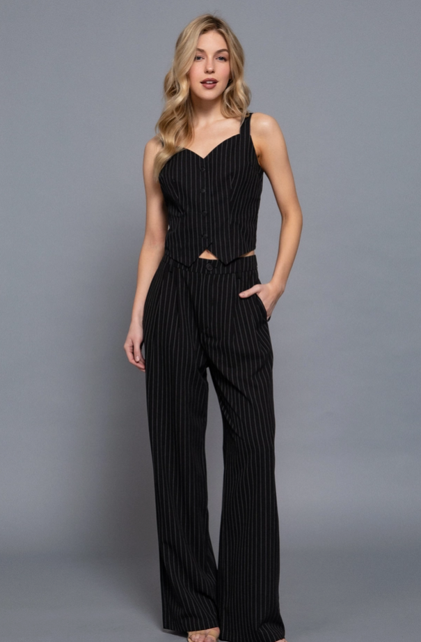 Active Basic - Pin Strip Vest|463