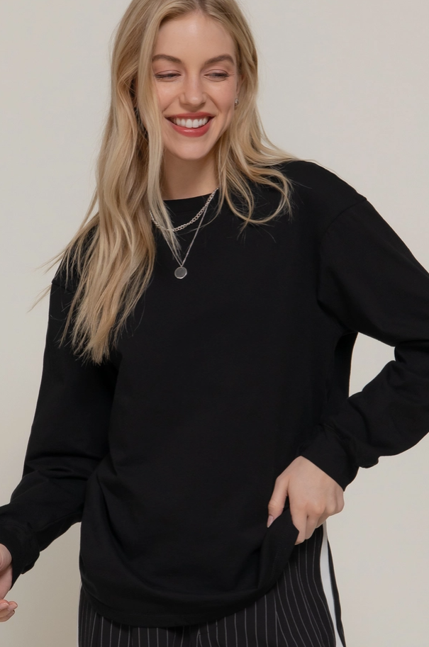 Active Basic - Long Sleeve Cotton Tee|354