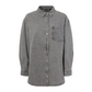 Pieces - Grey Wash Oversized Denim Button Up|2995