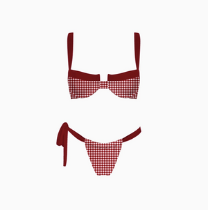 Sundaze Brunch - Parker Bikini Set Red Gingham|110