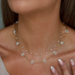Pearl Flower Necklace - 18K PVD Gold Plating|1434