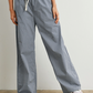 Buttermelon - Loose-Fit Adjustable Tie-Front Pants|216