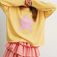 Buttermelon - Drop Shoulder Star Pattern Sweater|206