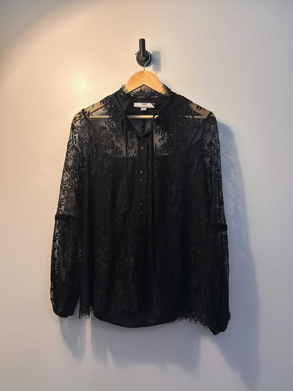 Hilary Radley Lace Button Up - M|2601