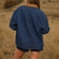 Blu Pepper - Corduroy Pin Strip Jean Jacket|574