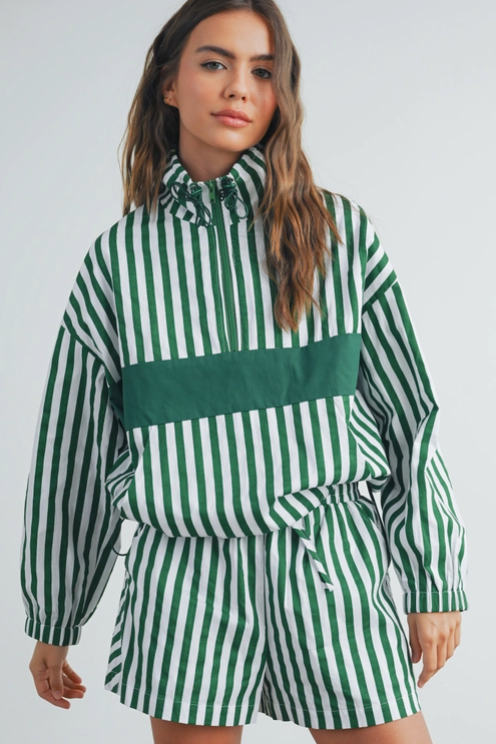Buttermelon - Drawstring Turtleneck Jacket|196