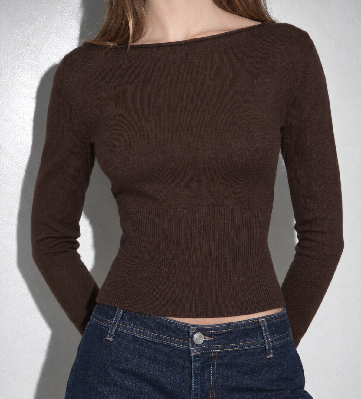 Active Basics - Boat Neck Sweater