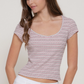Active Basic - Striped Textured Knit Top|303