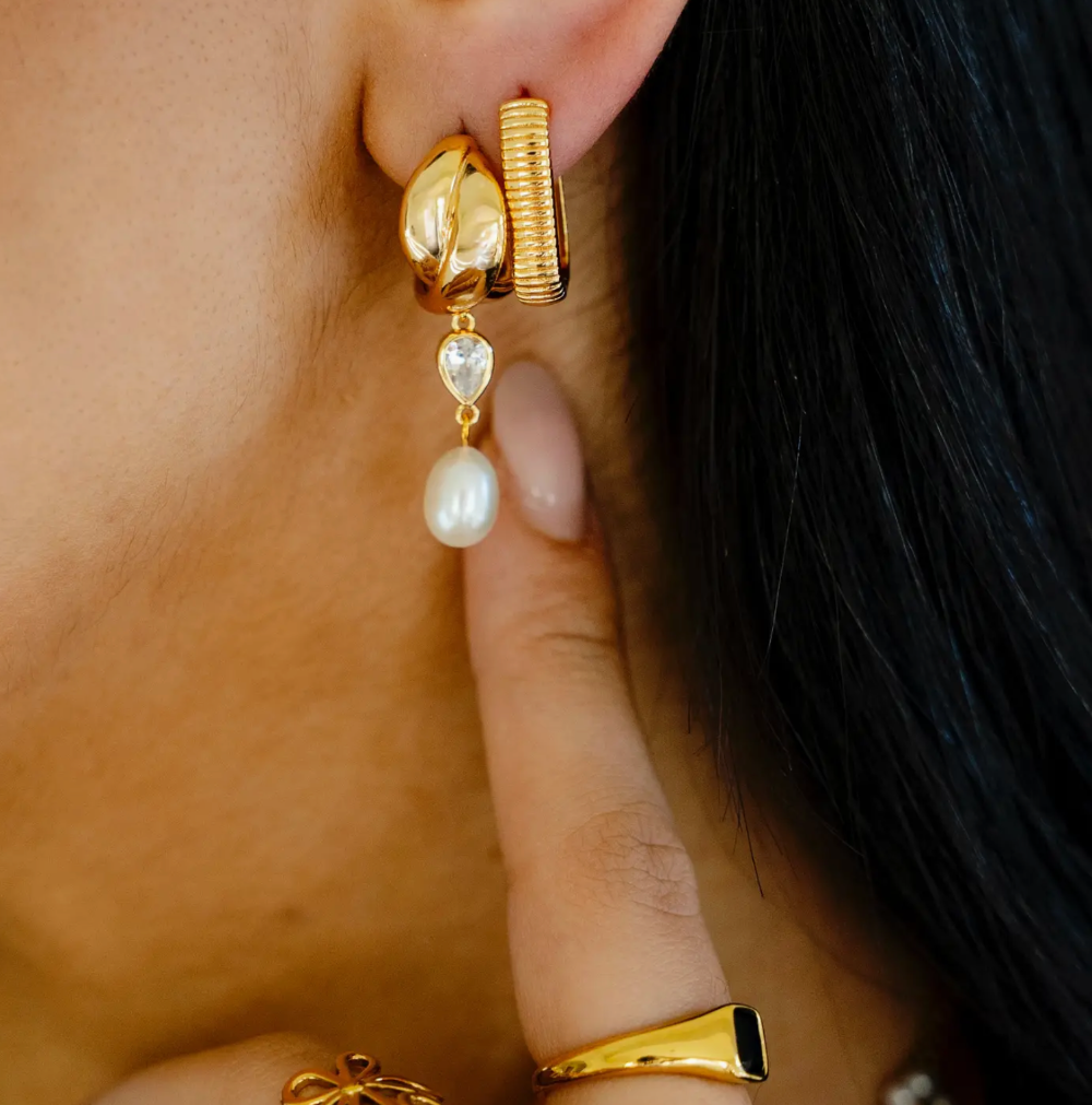 Safah Earrings - 18K PVD Gold Plating|1660