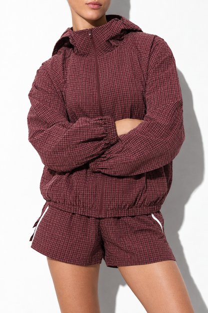Pretty Garbage - Roxy Micro Grid Nylon Track Jacket
