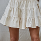 By Together - Corduroy Tiered Flare Mini Skirt|523