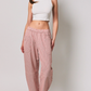 Le Lis - Elastic Waist Big Pocket Barrel Pants|127