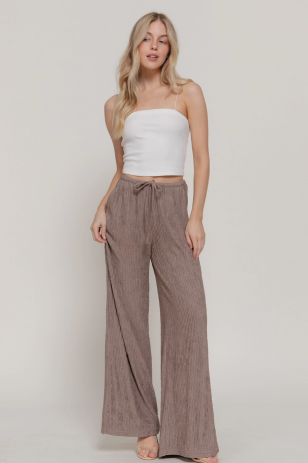 Active Basic -  Crinkle Knit Pants|455