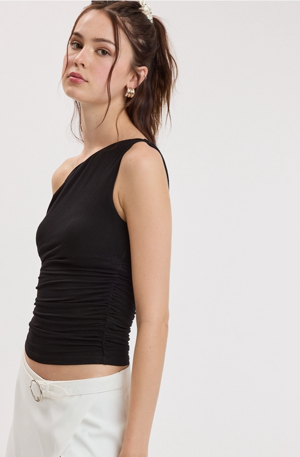 Sky To Moon - Asymmetric One-Shoulder Top|460