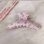 Lady June - Pink Rose Floral Claw Clip|2023