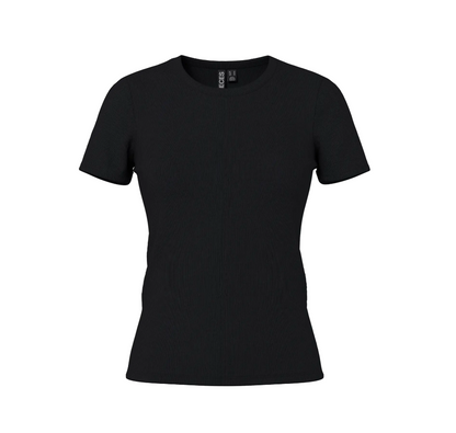 Pieces - Ribbed Basic Tee|2239
